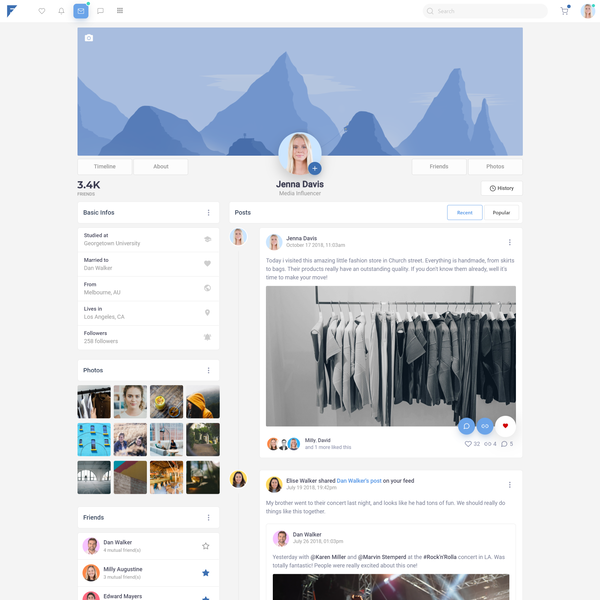 Friendkit by Css Ninja