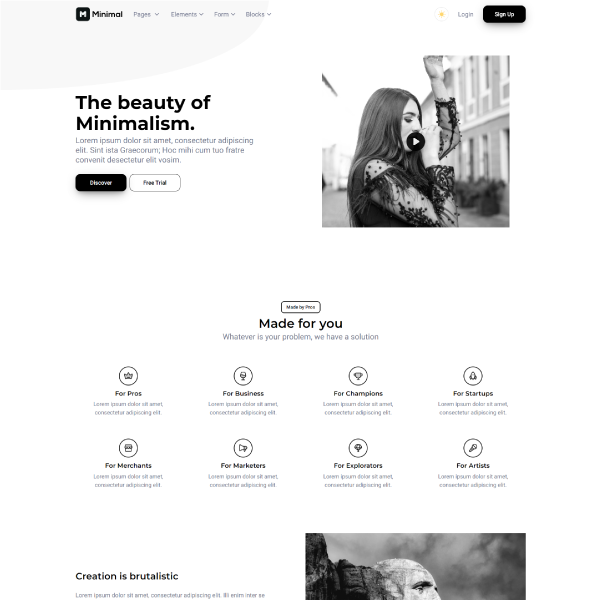 Minimal by Css Ninja